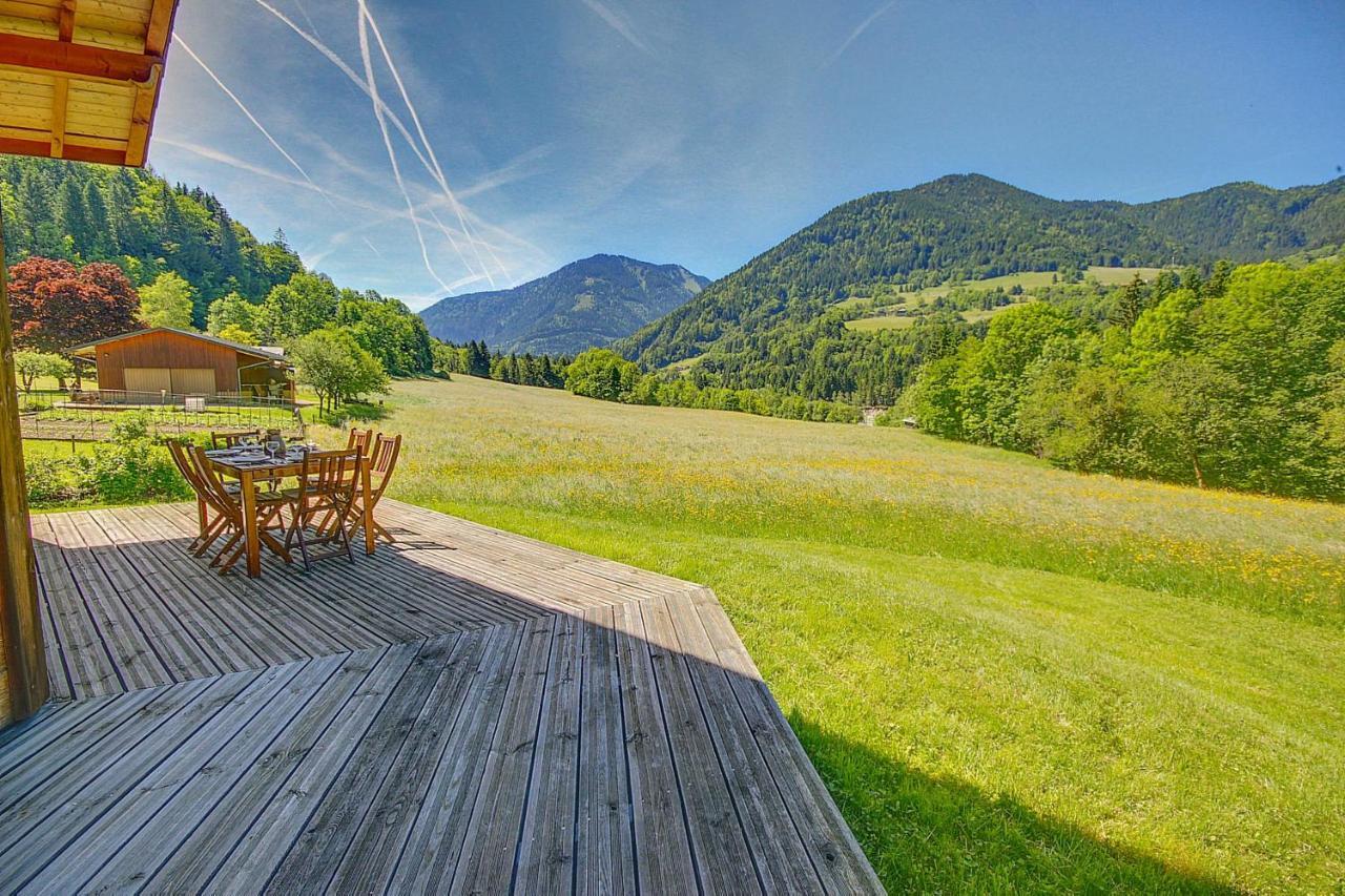 Chalet Wifi - Le Biot - 8 Personnes - Chalet Morand Экстерьер фото